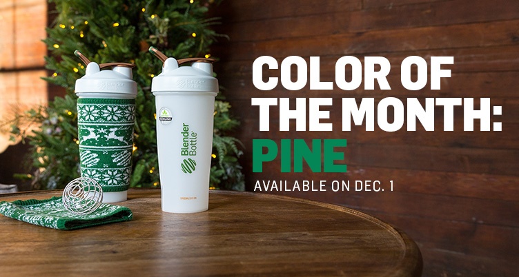 Color of the month blenderbottles December 2018